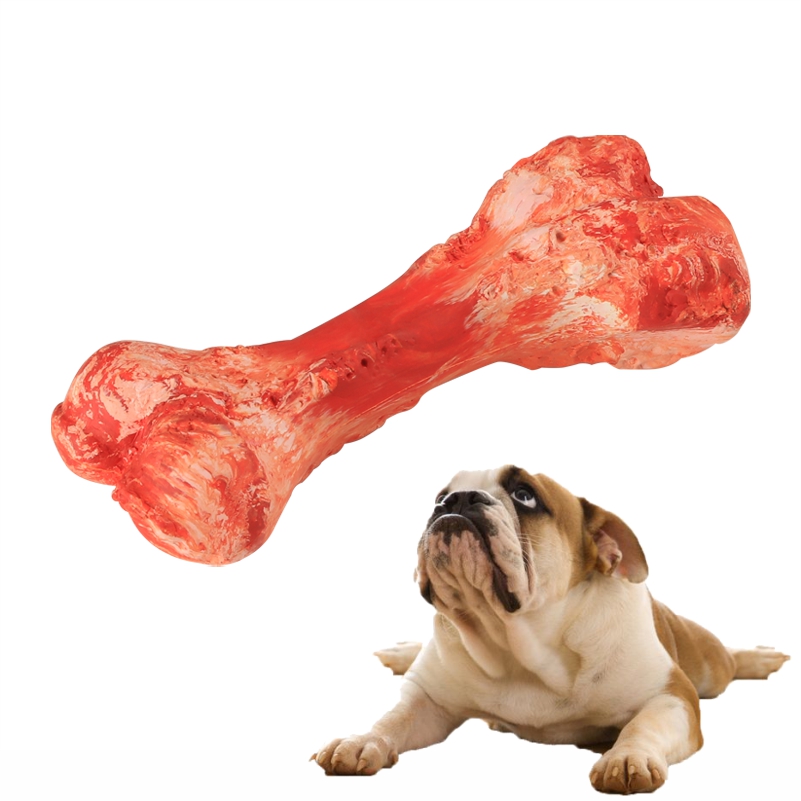 Fabricante Atacado Produtos Personalizados Limpeza de Dentes Borracha Natural Artificial Osso Chew Dog Toys Para Mastigadores Agressivos Raça Grande
